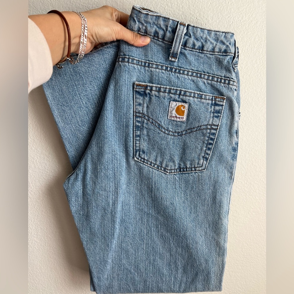 Carhartt Women's Straight Leg Jeans - Light Blue